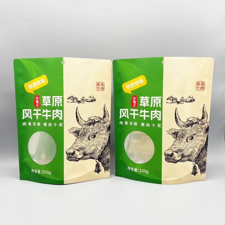 自立拉链袋牛肉干包装