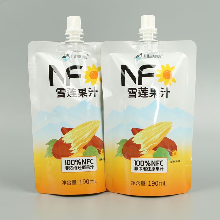 190ml自立带吸嘴果汁袋