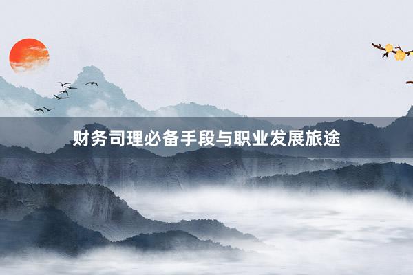 财务司理必备手段与职业发展旅途